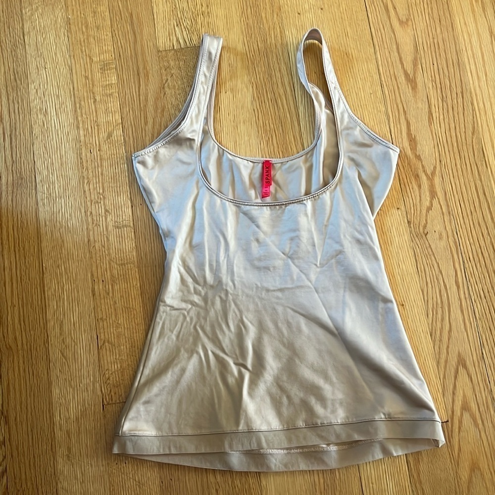 Spanx under the bust compression tank